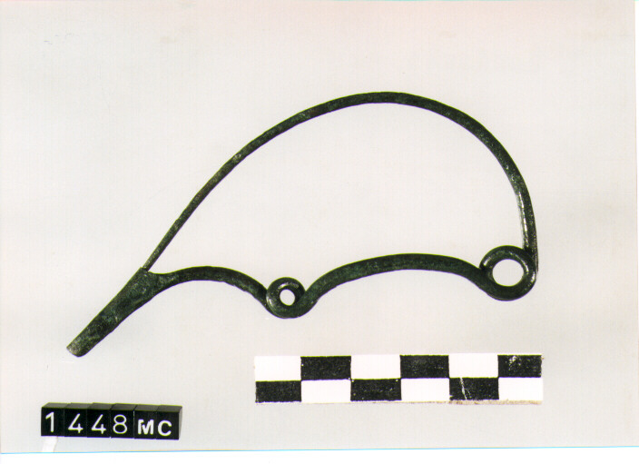 FIBULA SERPEGGIANTE, ORSI ,TIPO SICULO - CULTURA TOMBE A FOSSA (SECC. IX/VIII A.C)