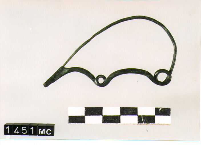 FIBULA SERPEGGIANTE, ORSI ,TIPO SICULO - CULTURA TOMBE A FOSSA (SECC. IX/VIII A.C)