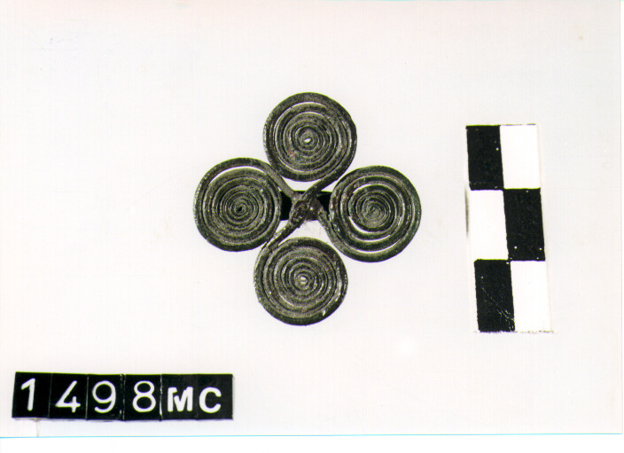 FIBULA A QUATTRO SPIRALI - CULTURA TOMBE A FOSSA (SEC. VIII A.C)