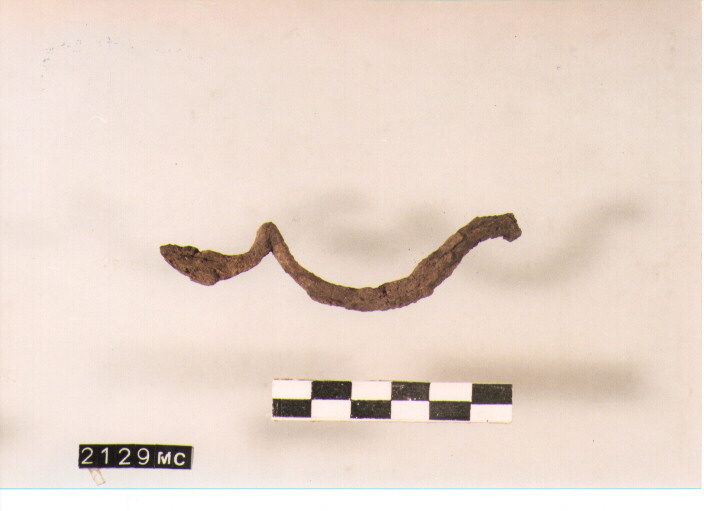 fibula serpeggiante/ frammento - CULTURA TOMBE A FOSSA (SECC. IX/VIII A.C)