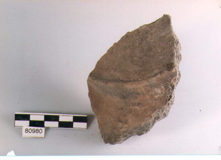 vaso/ parete cordonata, cordoni lisci ondulati, tipo 2, Archi (BF/ prima età del Ferro)