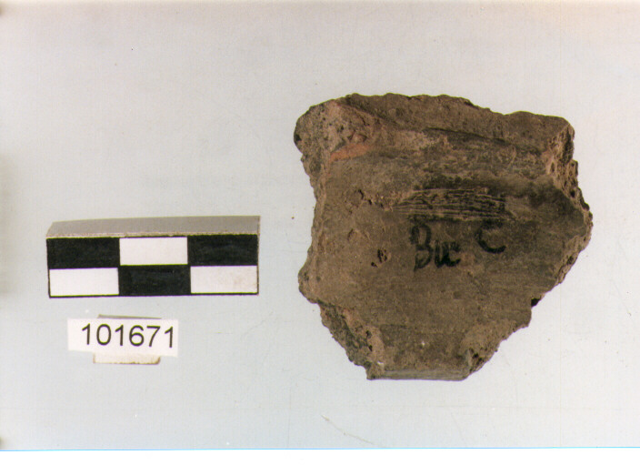 orlo, tipo E6, Grotta Sant'Angelo - età del bronzo(?) (sec. XX-X a.C)