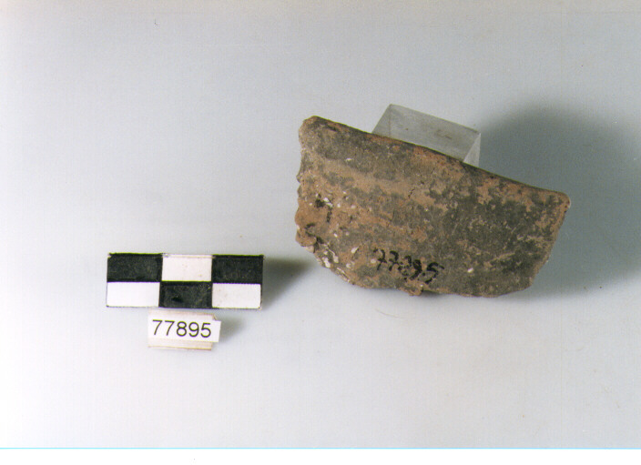 SCODELLA AD ORLO RIENTRANTE, tipo F17 Ripoli - neolitico finale-Ripoli III (IV MILLENNIO a.C)