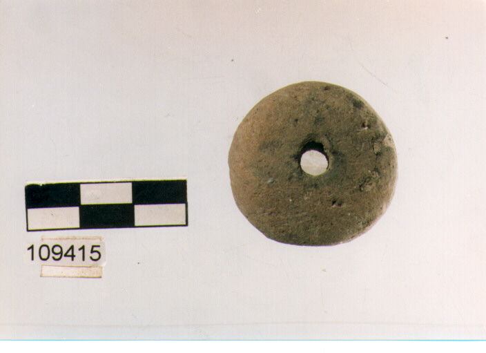 fuseruola discoidale, fuseruole, unicum, Grotta Sant'Angelo (età del bronzo finale)