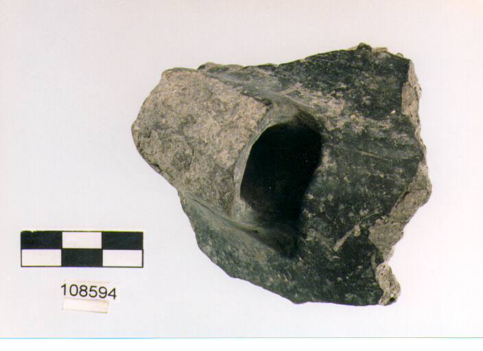 ansa verticale a nastro, anse verticali tipo 1, Grotta Sant'Angelo (età del bronzo)