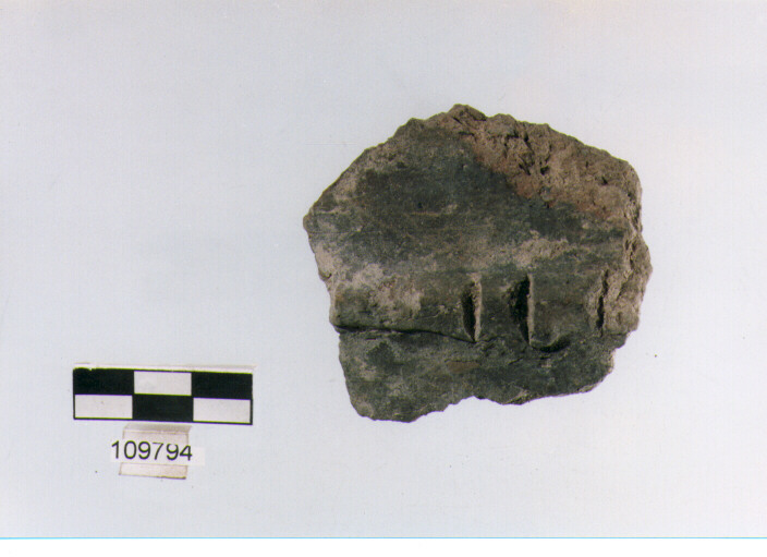 cordone liscio orizzontale, cordoni, tipo 4, Grotta Sant'Angelo (età del bronzo)