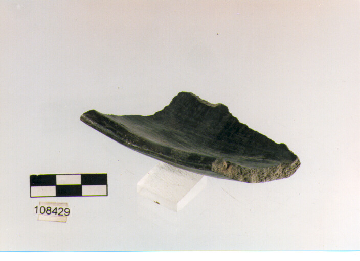 SCODELLA AD ORLO RIENTRANTE, scodelle, tipo 11B, Grotta Sant'Angelo (età del bronzo)