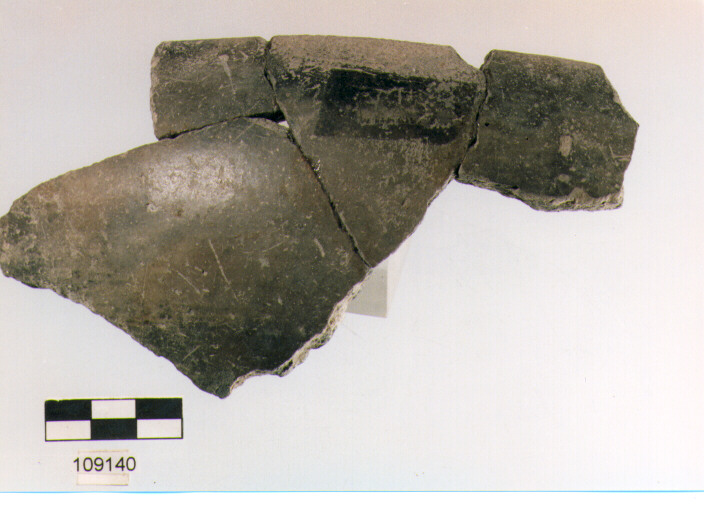 SCODELLA AD ORLO RIENTRANTE, scodelle, tipo 11A, Grotta Sant'Angelo (età del bronzo)