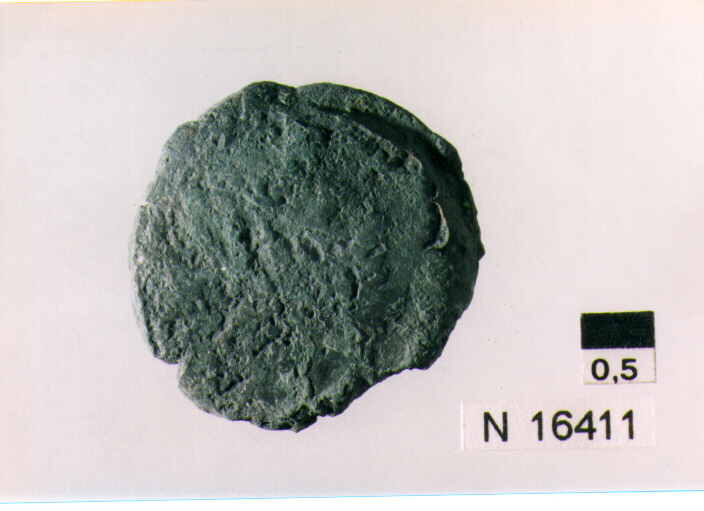 R/ testa laureata di Giove a destra; V/ prua di nave a destra (moneta, semisse) (sec. III a.C)