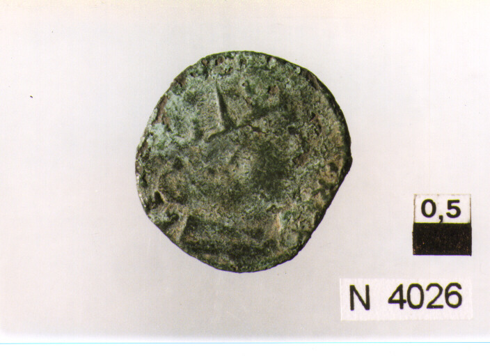R/ testa radiata a destra; V/ cavallo gradiente verso destra con la zampadestra alzata (moneta, cavallo) (sec. XV d.C)