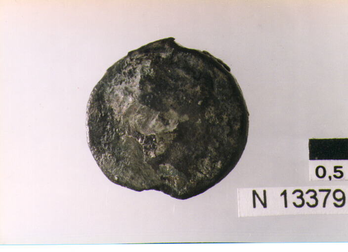 R: testa laureata di Apollo/V: toro androcefalo a destra incoronato da unaVittoria (moneta, litra) (sec. III a.C)