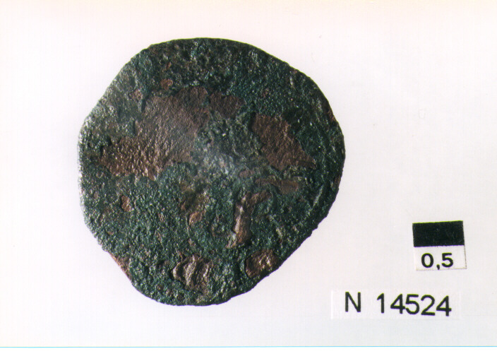 R/ scudo coronato contenente in una fascia iscrizione; V/ tre spighe legate da un ramoscello d'olivo (moneta, pubblica del popolo) (sec. XVII d.C)