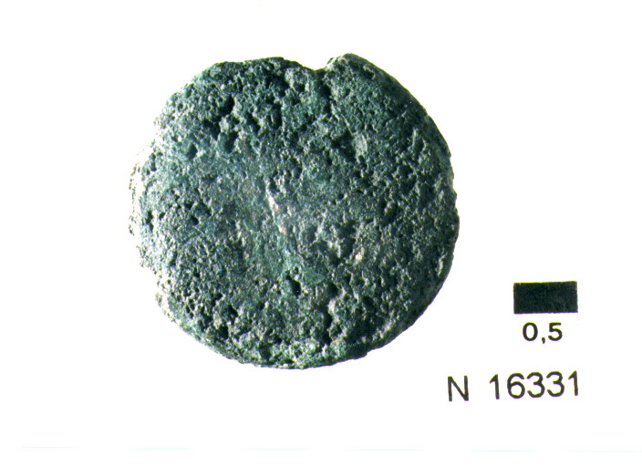 R/ illeggibile; V/ illeggibile (moneta, semisse) (sec. III a.C)