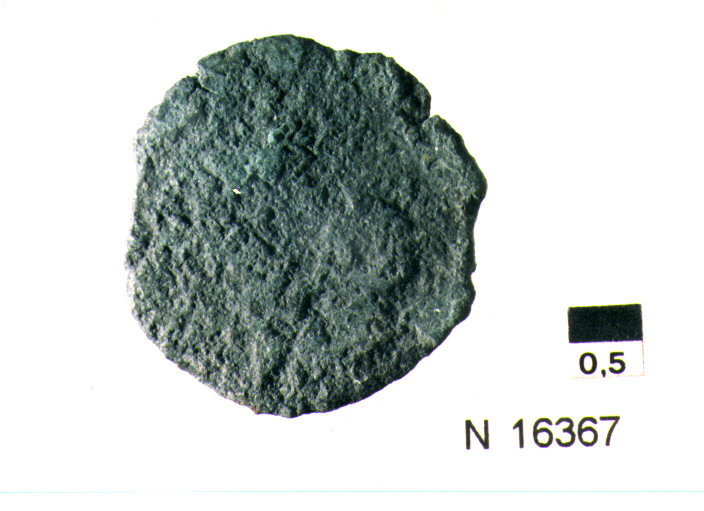 R/ testa di Giove laureato a destra, dietro segno del valore; V/ prua di nave a destra (moneta, semisse) (secc. III/ I a.C)