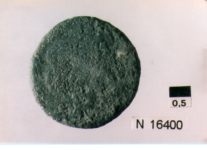 R/ testa di Giove laureato a destra; V/ prua di nave a destra (moneta, semisse) (sec. III a.C)