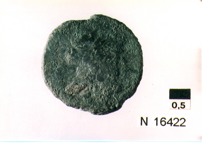 R/ testa di Giove laureato a destra, dietro segno del valore; V/ prua a destra, davanti segno del valore (moneta, semisse) (secc. III/ I a.C)