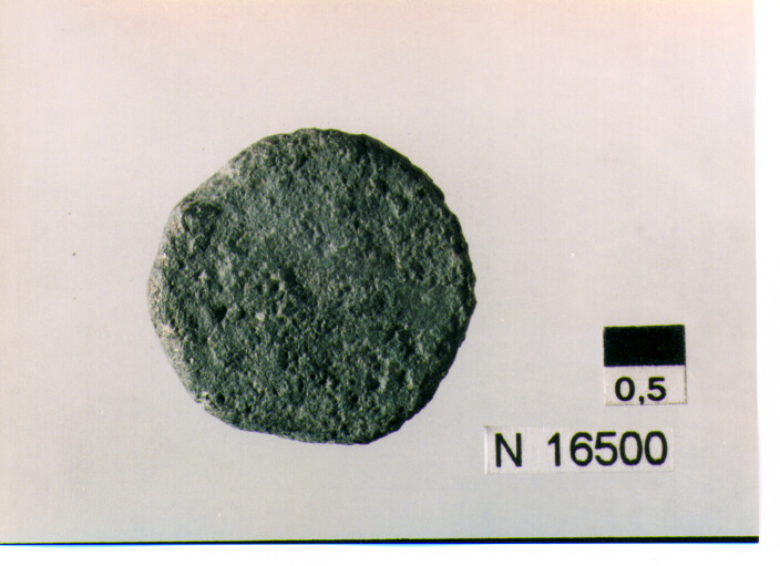 R/ testa di Ercole a destra, dietro segno del valore; V/ prua a destra, sotto segno del valore (moneta, quadrante) (sec. I a.C)