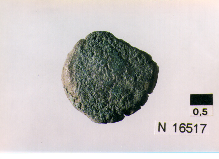 R/ testa di Ercole a destra; V/ prua a destra (moneta, quadrante) (sec. I a.C)