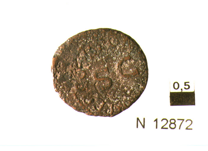 R/ modio; V/ iscrizione nel campo (moneta, quadrante) (sec. I d.C)