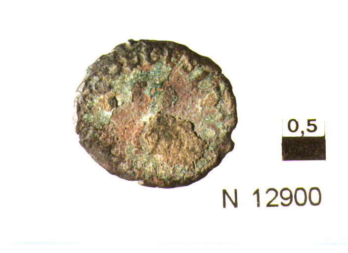 R/ nodio al centro; V/ iscrizione nel campo (moneta, quadrante) (sec. I d.C)