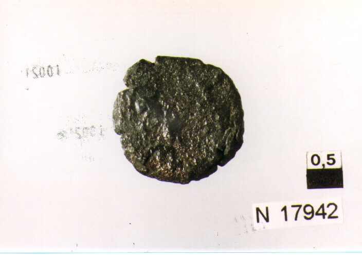 R/ testa femminile con elmo poco leggibile; V/ illeggibile (oncia) (sec. III a.C)