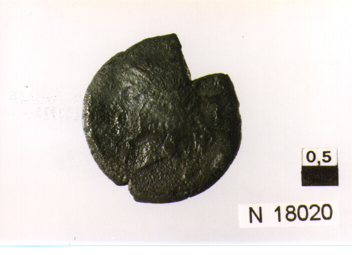 R/ testa di Vulcano a sinistra; V/ Giove su biga in galoppo a destra (moneta, litra) (sec. III a.C)