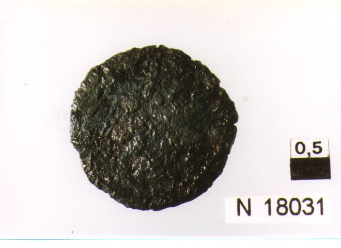 R/ testa di Giove laureato a destra, dietro segno del valore; V/ prua a destra, sopra segno del valore (moneta, semisse) (sec. III a.C)