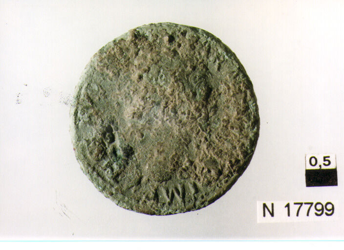 R/ testa nuda di Claudio a sinistra; V/ Libertas stante frontalmente con la testa a destra (moneta, asse) (sec. I d.C)