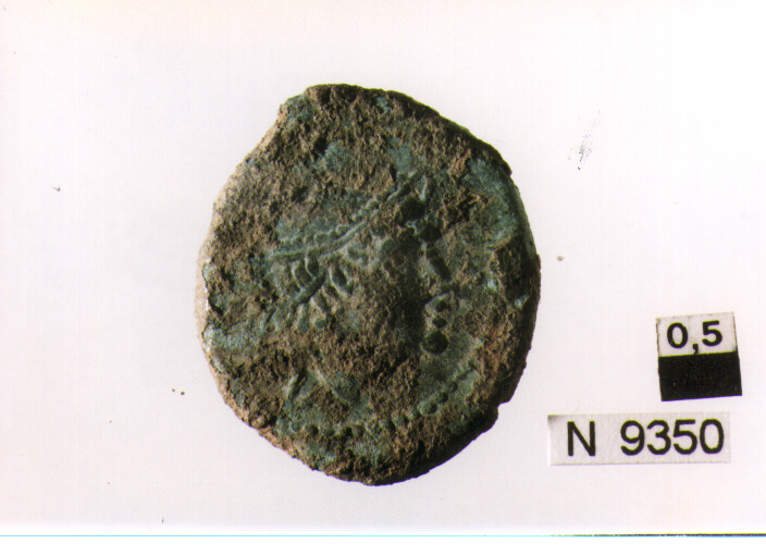 R/ testa di Mercurio a destra; V/ prua a destra, sotto due globetti (moneta, sestante) (secc. III/ I a.C)
