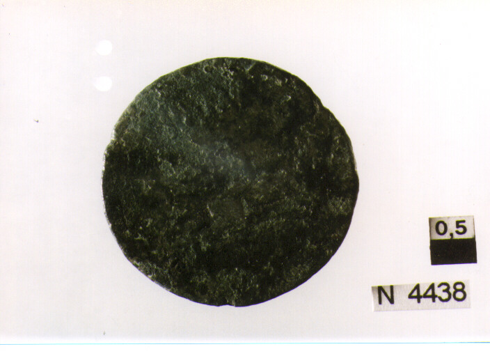 R/ testa di Mercurio a destra sopra due globetti; V/ prua a destra, sopraiscrizione (moneta, sestante) (sec. III a.C)