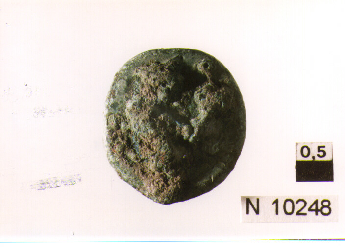 R/ testa di Mercurio a destra; V/ prua a destra (semuncia) (sec. III a.C)