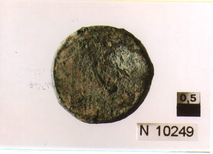 R/ testa di Mercurio a destra; V/ prua a destra poco leggibile (semuncia) (sec. III a.C)