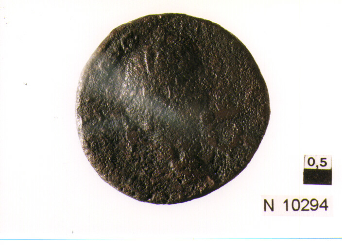 R/ testa di Adriano(?) a destra; V/ figura sdraiata a sinistra, Provincia(?) (moneta, sesterzio) (sec. II d.C)