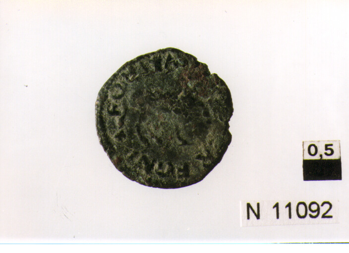 R/ testa radiata a destra; V/ cavallo gradiente a destra (moneta, cavallo) (sec. XV d.C)
