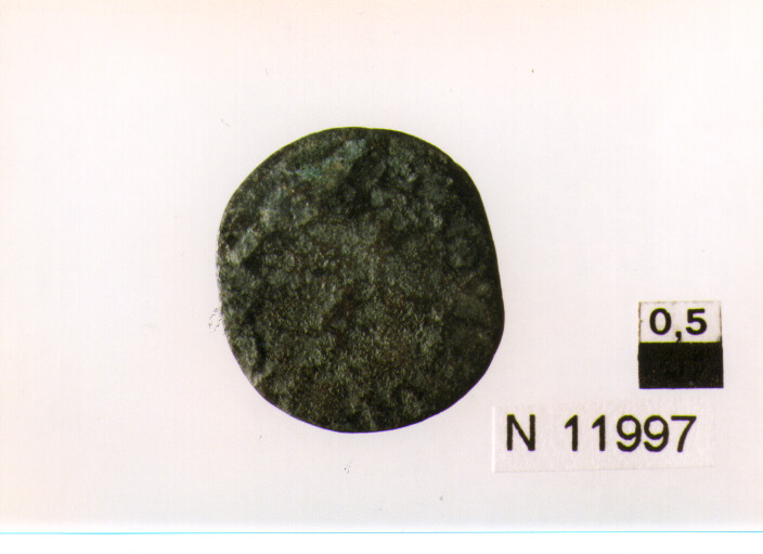 R/ scudo di Francia con tre gigli; V/ croce (moneta, cavallo) (sec. XV d.C)