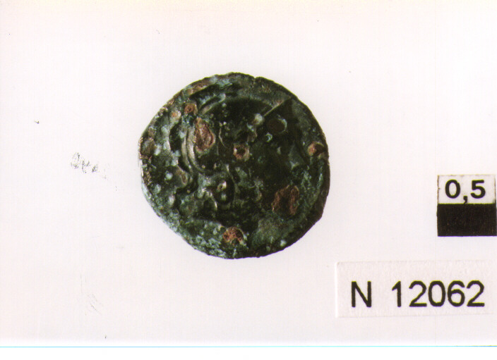 R/ testa di Minerva a destra; V/ prua a destra (moneta, quartumcia) (sec. III a.C)