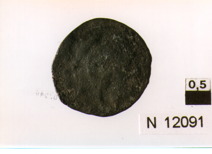 R/ testa di Ercole a destra, dietro tre globetti; V/ prua a destra, sottotre globetti (moneta, quadrante) (sec. I a.C)