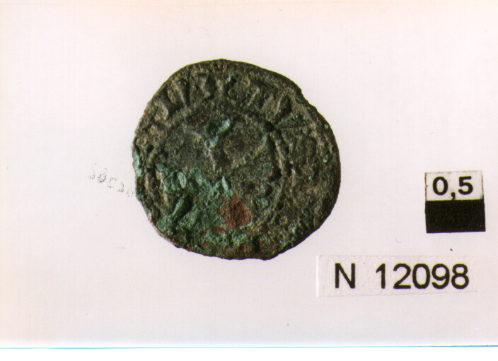R/ croce; V/ illeggibile (moneta, denaro) (secc. XV/ XVI d.C)