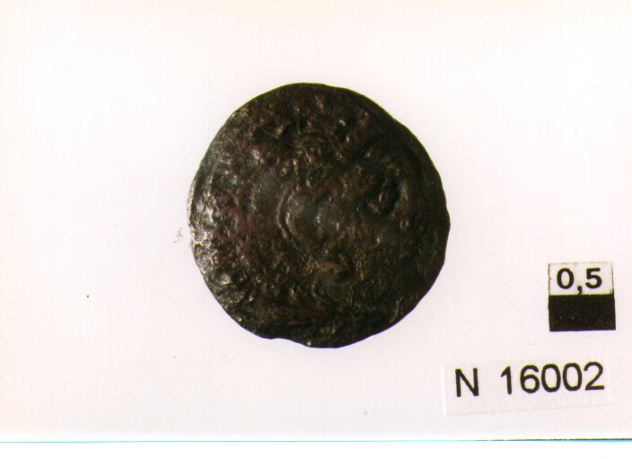 R/ testa di Eracle con pelle leonina a destra; V/ cavaliere al passo verso destra (moneta) (secc. IV/ III a.C)