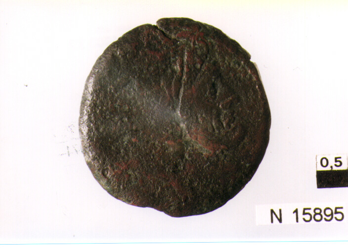 R/ effige di Goano bifronte; V/ prua a destra sopra asino (moneta, asse) (sec. II a.C)