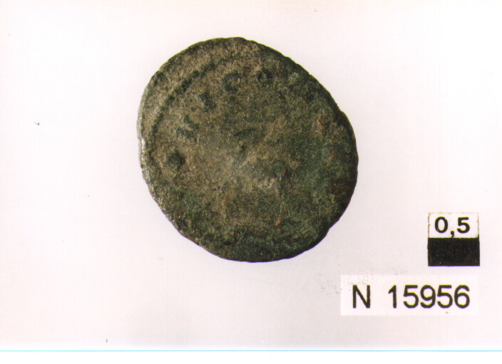 R/ testa radiata di Gallieno a destra; V/ antilope a sinistra (moneta, antoniniano) (sec. III d.C)