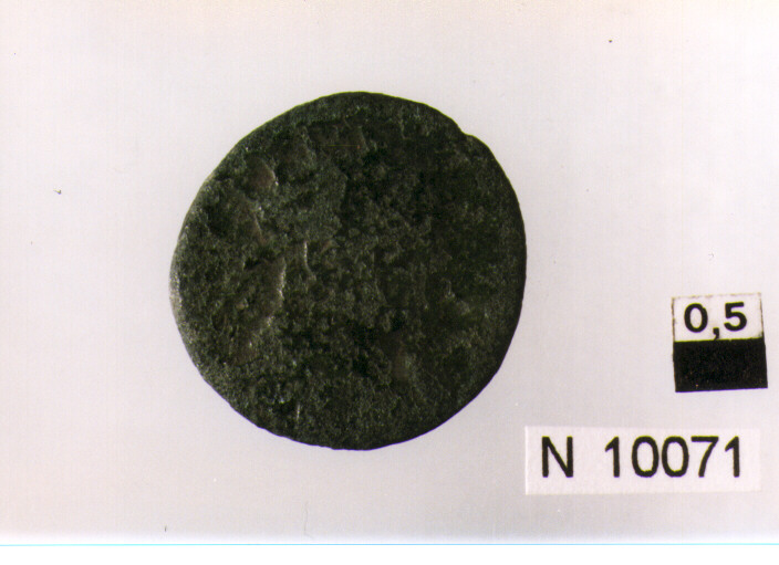 R/ busto corazzato a sinistra; V/ stemma partito coronato (moneta, grano) (sec. XVII d.C)