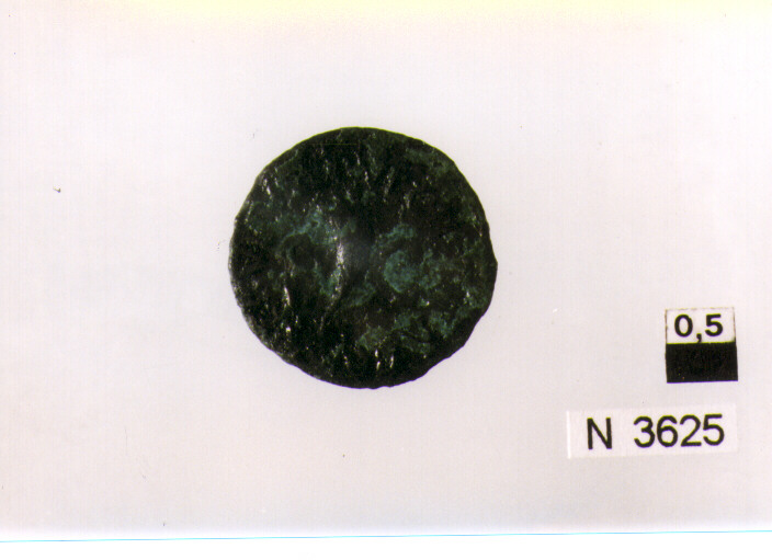 R/ cornucopia; V/ altare con ghirlanda (moneta, quadrante) (sec. I a.C)