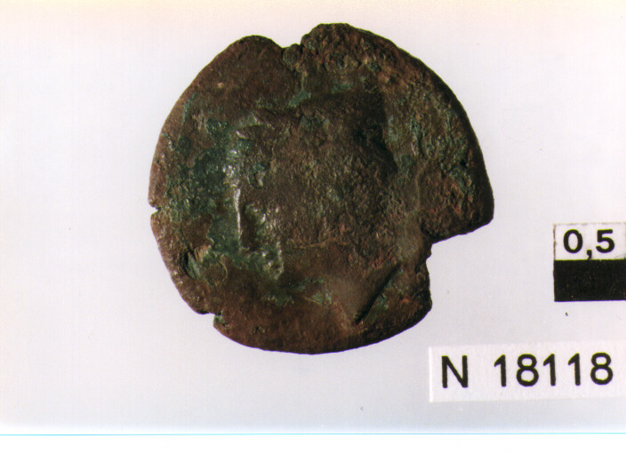 R/ testa di Vulcano a sinistra; V/ Giove su biga in galoppo a destra (moneta, litra) (sec. III a.C)