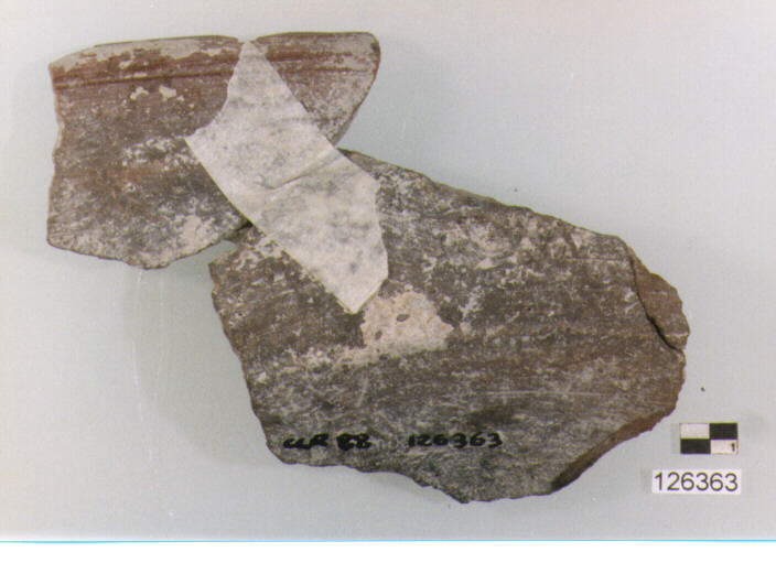 tegame/ forma parzialmente ricostruibile, Vegas tipo 15,6 (sec. II a.C.-IV d.C)