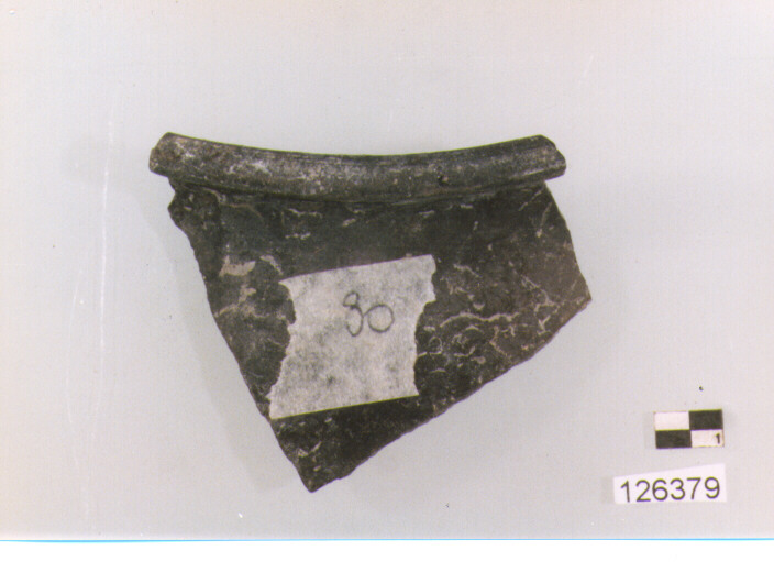 olla/ forma parzialmente ricostruibile (secc. VI/ XIV d.C)