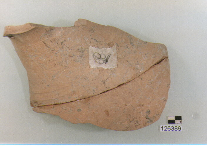 brocca/ forma parzialmente ricostruibile (secc. VI/ XIV d.C)