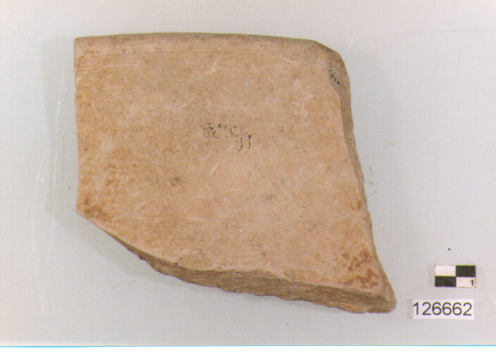 coperchio/ forma parzialmente ricostruibile (secc. VI/ XIV d.C)