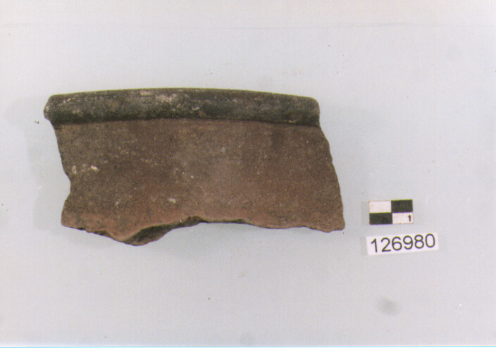 olla/ forma parzialmente ricostruibile (secc. VI/ XIV d.C)