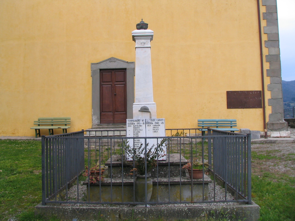 monumento ai caduti - ad obelisco, elemento d'insieme - ambito toscano (prima metà sec. XX)